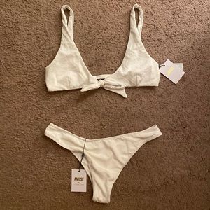 Amuse Society white bikini size large